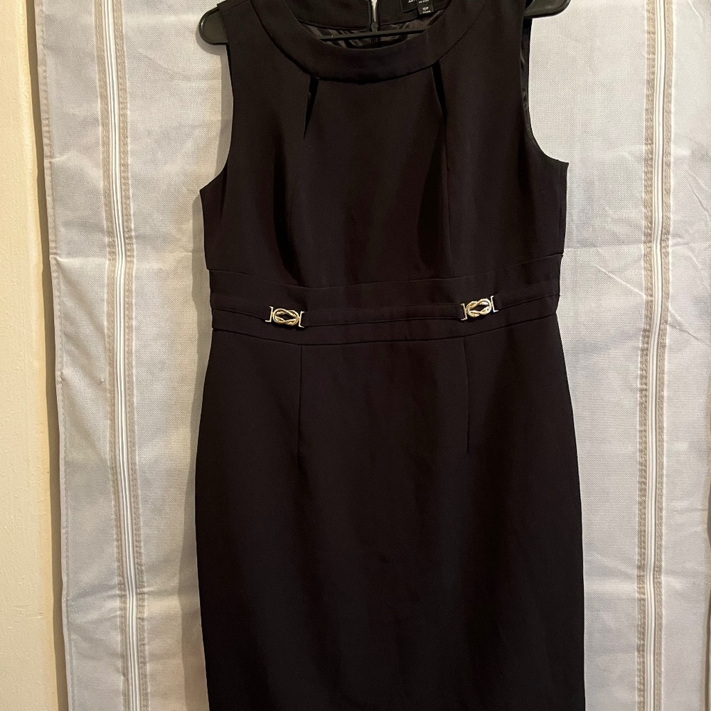 Tahari Arthur S Levine Black Dress 10P